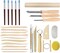 44-Piece Ceramic Clay Sculpting Tool Set – Plastic Case, Modeling, Shaping, Dotting for Beginners & Artists